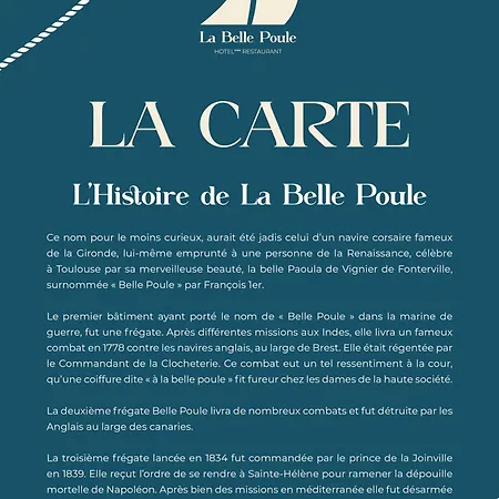 Hotel Hotel-restaurant La Belle Poule - Contact